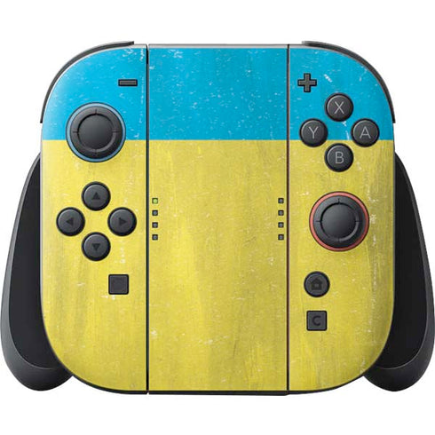 Ukraine Flag Distressed Nintendo Skins
